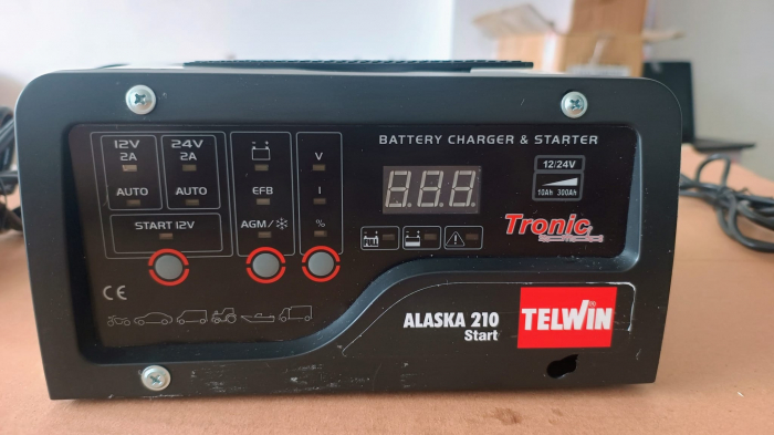 RESIGILAT- Redresor / robot pornire auto 12V, TELWIN ALASKA 210 150 START, curent incarcare 150A [2]