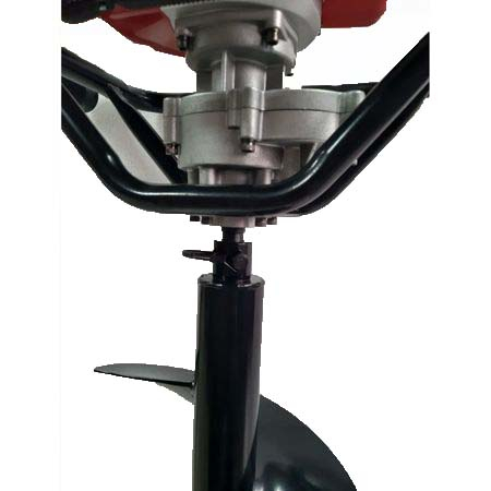 Set Motoburghiu Micul Fermier, 2 CP cu reductor + Burghiu de facut gauri in pamant 80x800 mm [7]