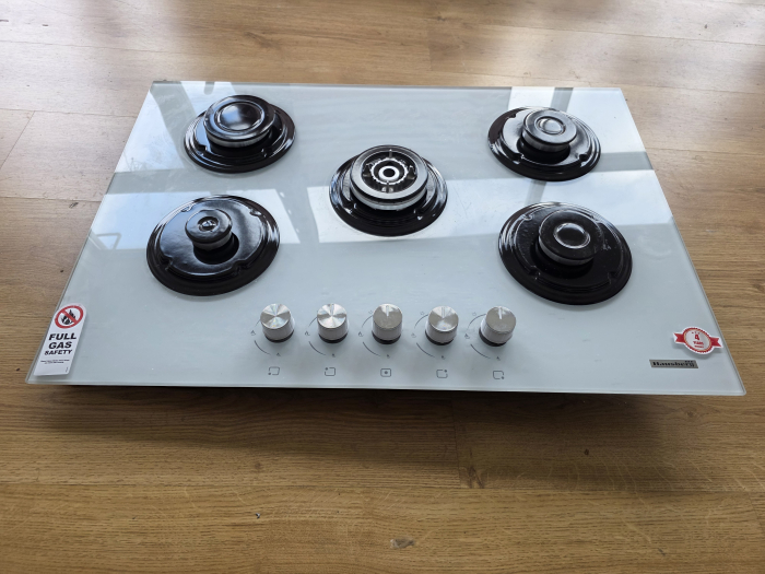 Resigilata-Plita Incorporabila Hausberg HB-565AB, 5 arzatoare, Gaz, Aprindere electrica, Alb [5]