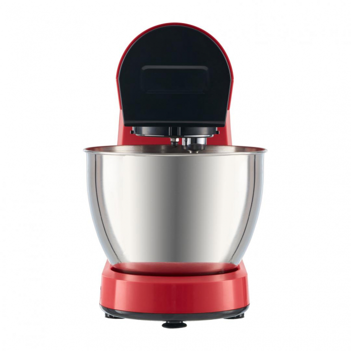 Robot de bucatarie Heinner ExpressRobot HPM-L1200RD, 1200W, angrenaje metalice, bol inox 4.5L, 6 viteze + Pulse, tel din inox, paleta si carlig din aluminiu turnat, accesorii incluse: masina de tocat [11]