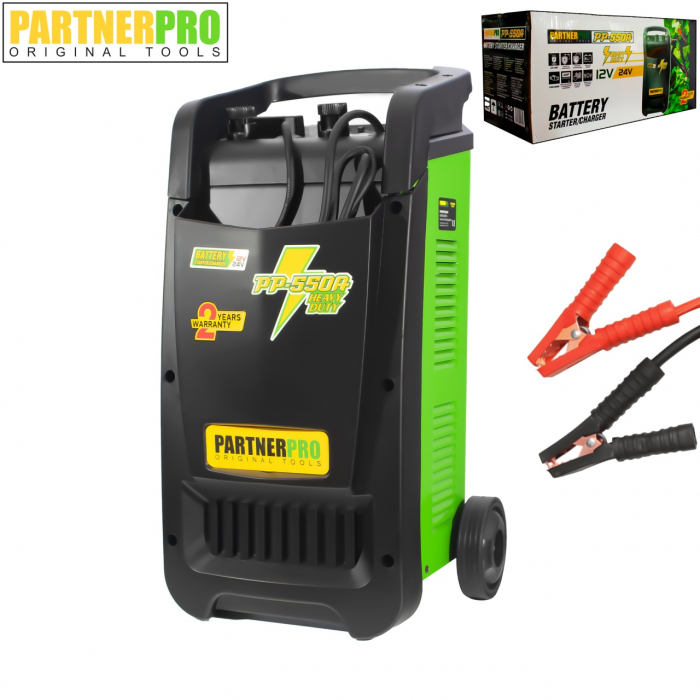 Robot de pornire auto PARTNERPRO PP-550A, 12/24 V, 430 A / 2000W [4]