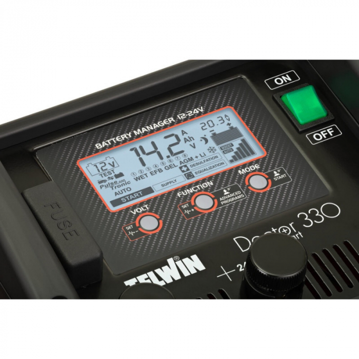 Robot Pornire + Incarcator Automat TELWIN DOCTOR START 330 – PulseTronic, 12/24V [6]