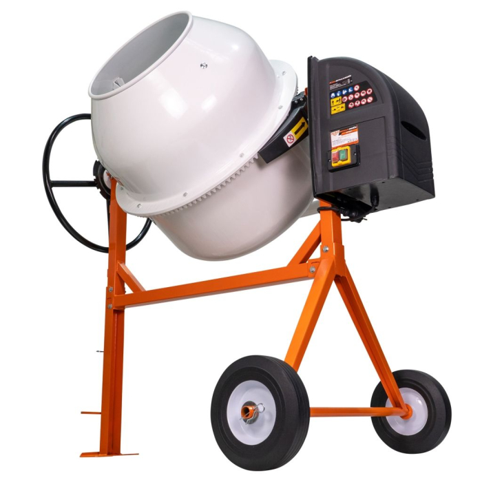Betonieră Electrică RURIS BETALUX 2000X  950 W, Cuva 200 L – Puternică, rezistentă IP44, cu pedală de picior și roți 10”, ideală pentru lucrări rapide și eficiente pe șantier [9]