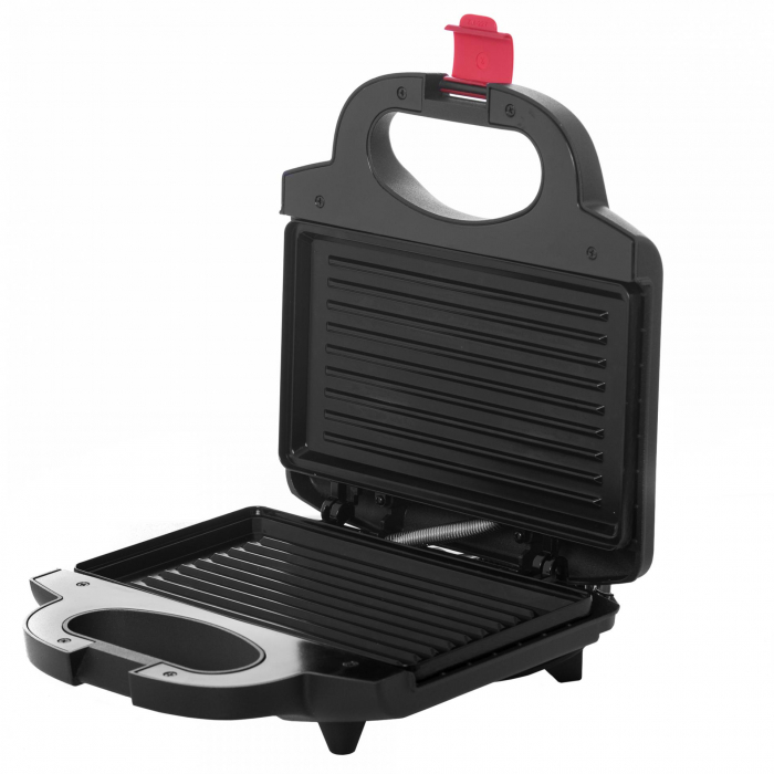 Samus STG-750BX, sandwich maker, placi neaderente tip grill, termostat, carcasa termorezistenta, indicator luminos incalzire, Inox/ Negru [2]