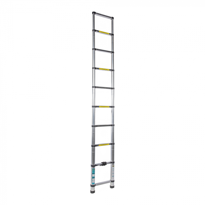 Scara aluminiu telescopica 1 tronson, 10 trepte, inaltime maxima 2,9 m Detoolz DZ-C243 [2]