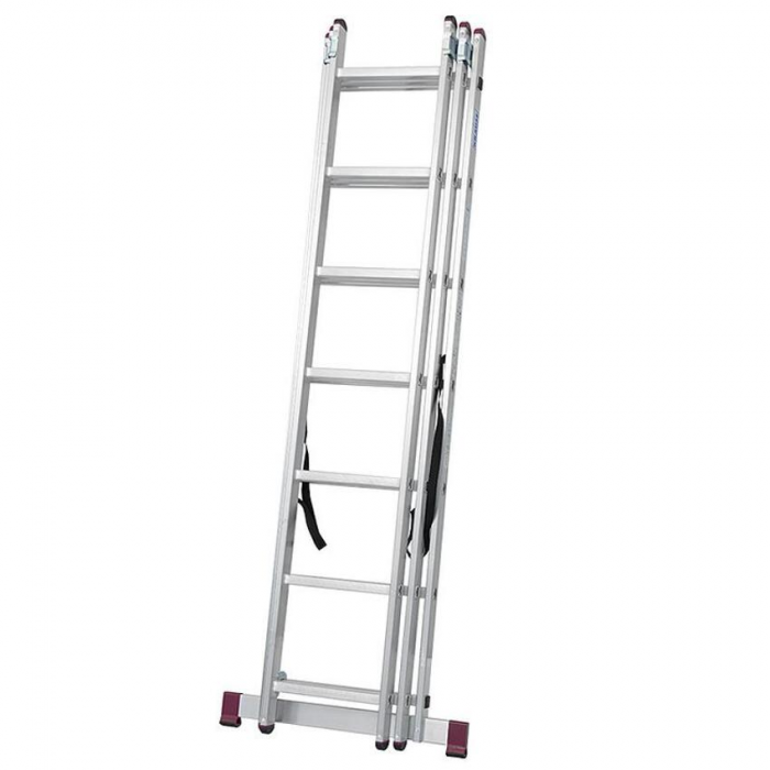 Scara din aluminiu, 3 tronsoane 3x7 lungime max 324cm /486cm fabricata in UE, KME307 [2]