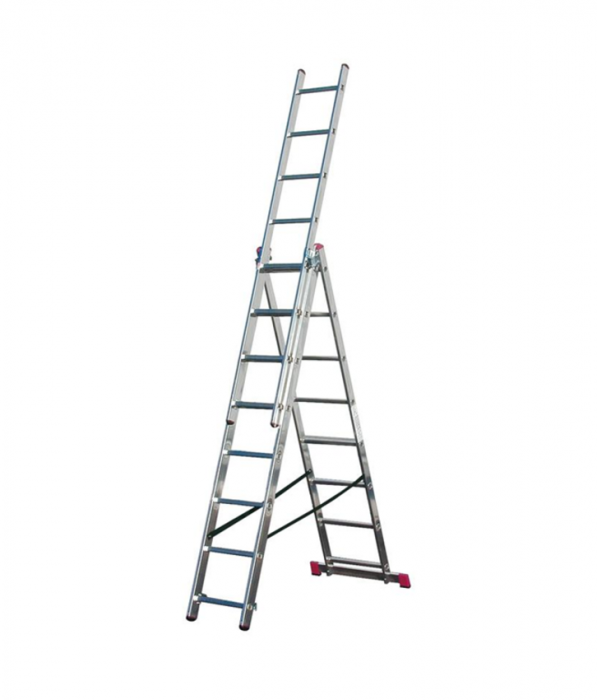 Scara din aluminiu, 3 tronsoane 3x7 lungime max 324cm /486cm fabricata in UE, KME307 [4]