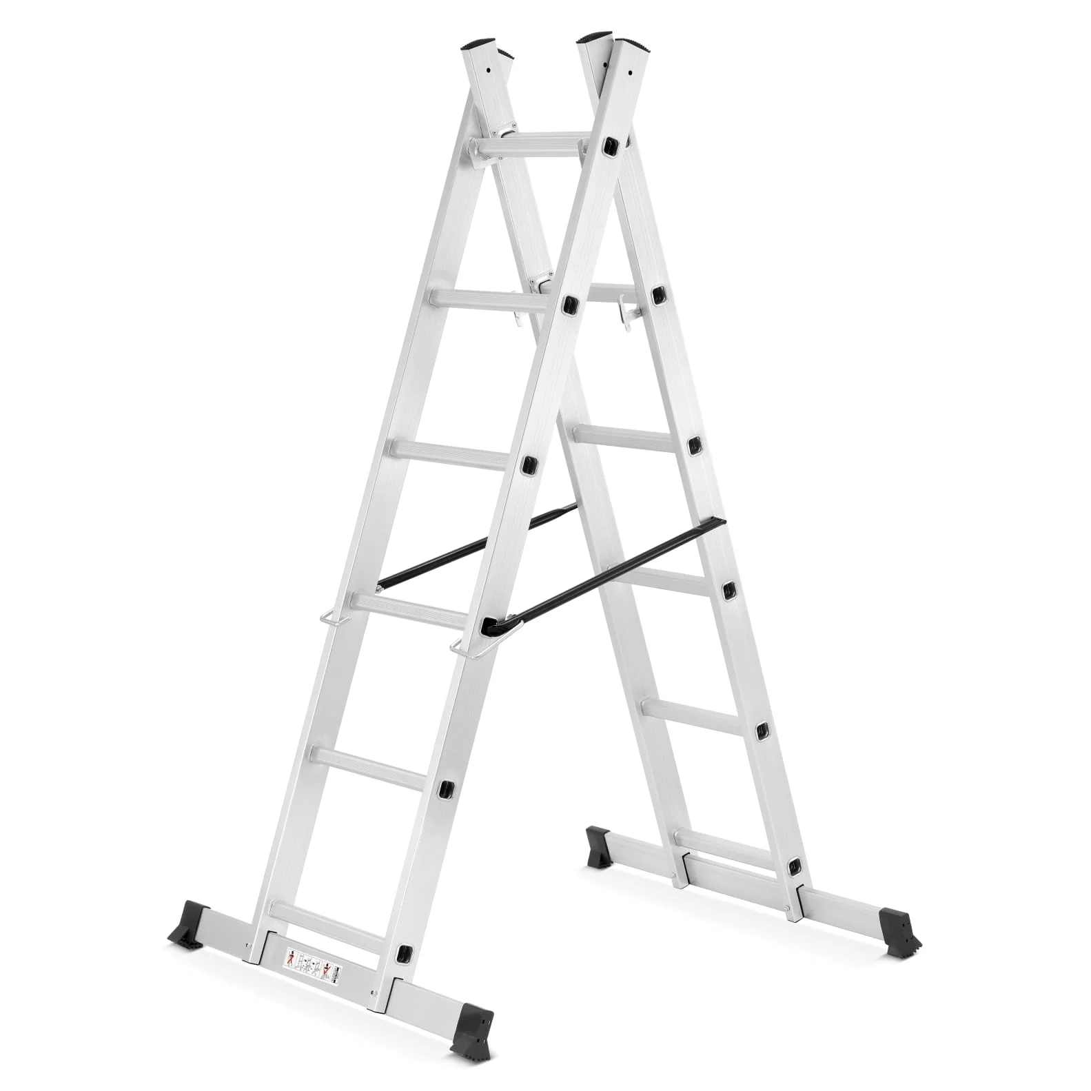 Scara schela cu platforma aluminiu 2X6 trepte 3 IN 1 [4]
