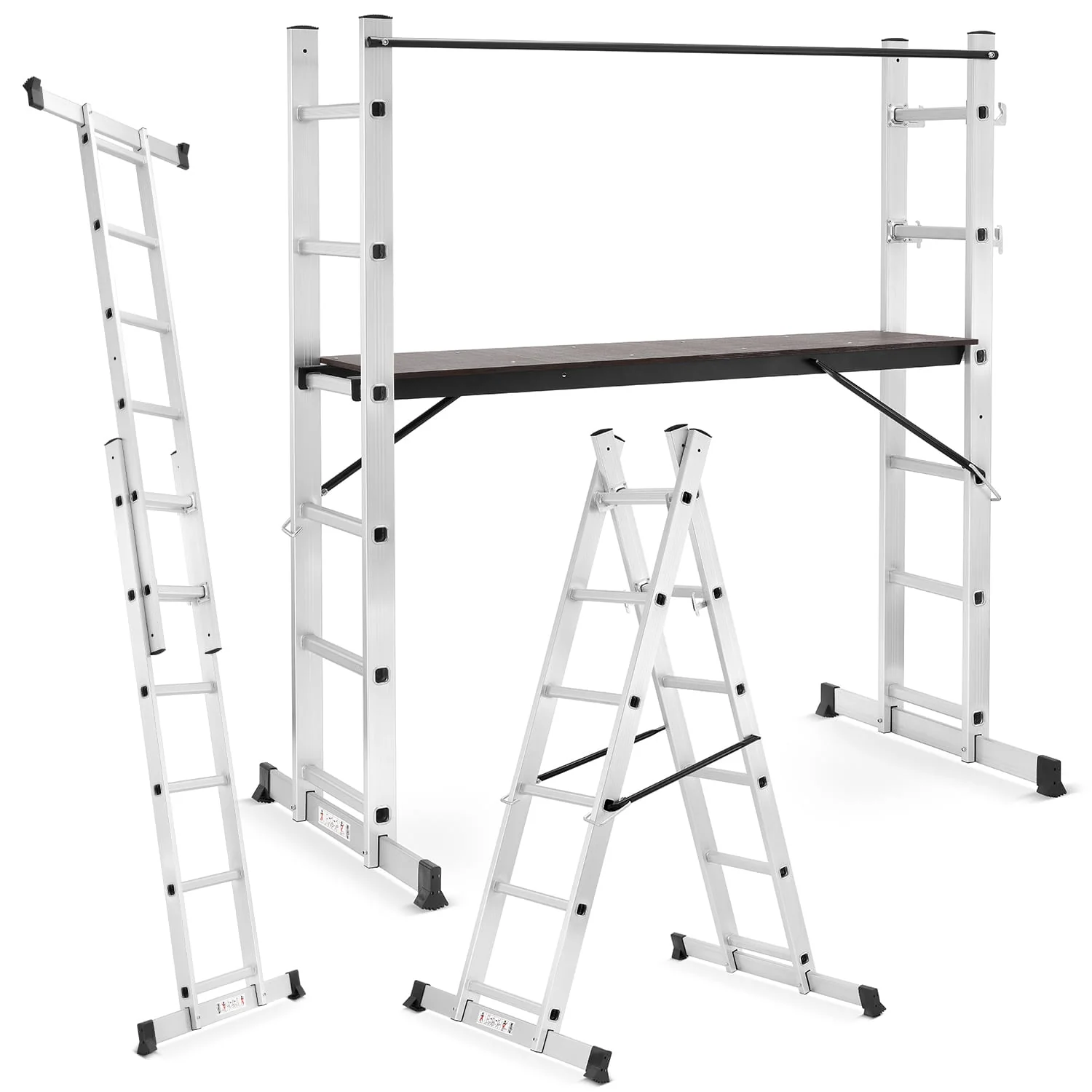 Scara schela cu platforma aluminiu 2X6 trepte 3 IN 1 [9]