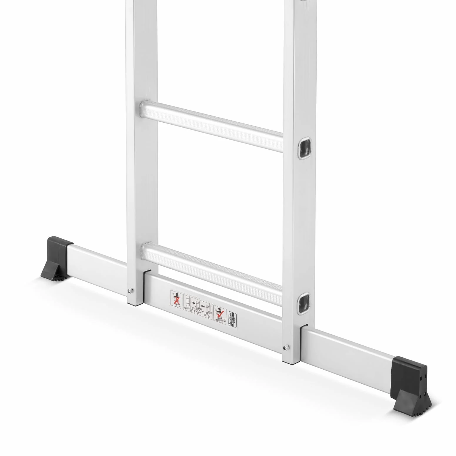 Scara schela cu platforma aluminiu 2X6 trepte 3 IN 1 [7]