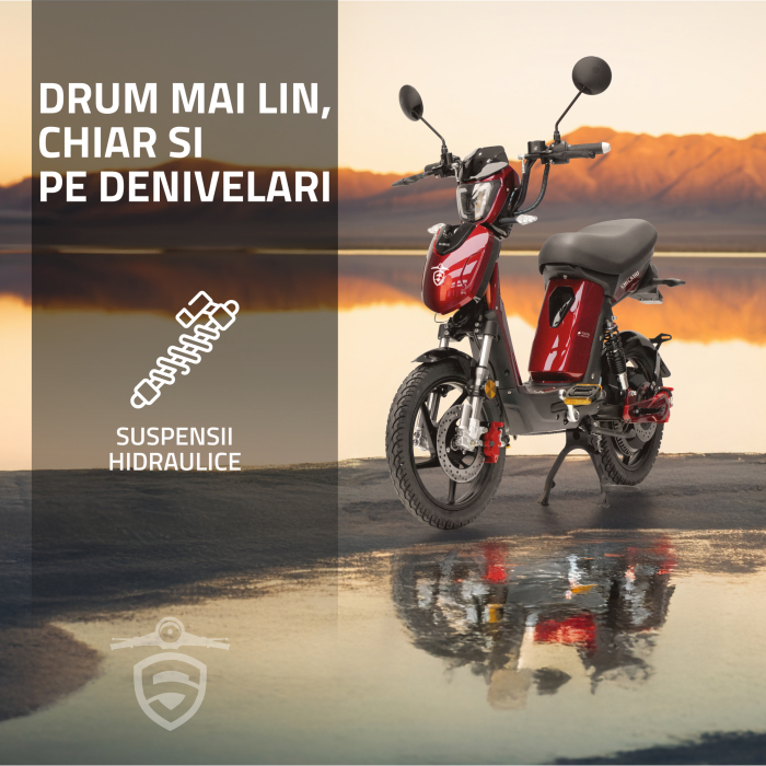 Scuter electric cu pedale Samus Chicago-18T800-48V26-Red [25]
