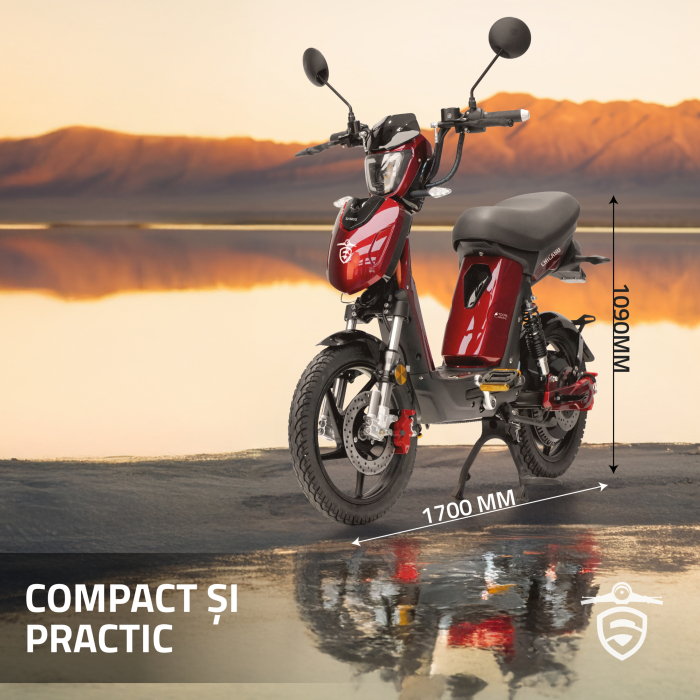 Scuter electric cu pedale Samus Chicago-18T800-48V26-Red [28]