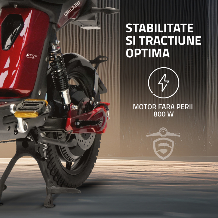 Scuter electric cu pedale Samus Chicago-18T800-48V26-Red [24]