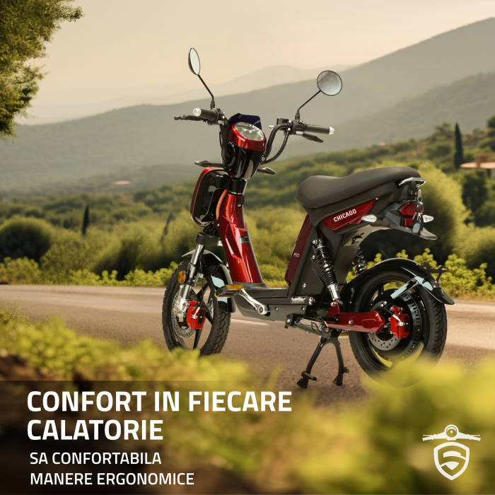 Scuter electric cu pedale Samus Chicago-18T800-48V26-Red [27]