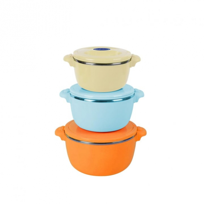 SET 3 CASEROLE TERMICE 2+4+6L,BELLY BEIGE, ART OF DINING BY [2]