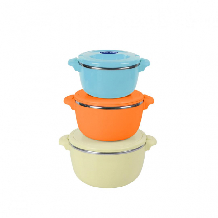 SET 3 CASEROLE TERMICE 2+4+6L,BELLY BEIGE, ART OF DINING BY [1]