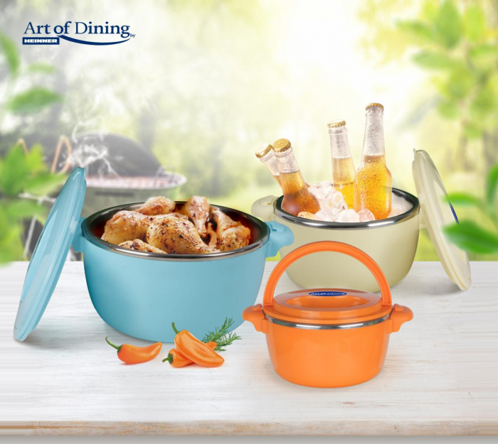 SET 3 CASEROLE TERMICE 2+4+6L,BELLY BLUE, ART OF DINING BY [5]