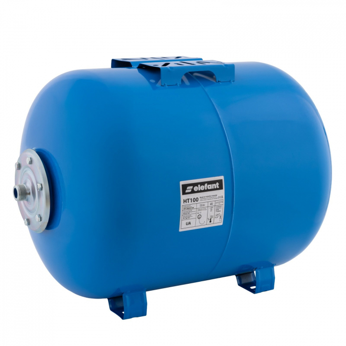 Set hidrofor vas expansiune orizontal 100 L, presostat, manometru, racord 5 cai bronz [4]