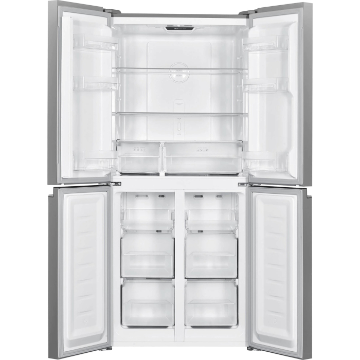 Side by side Beko GNO4031GS, 401 L, Clasa E, NeoFrost Dual Cooling, Compresor Prosmart Inverter, Display touch, H 180 cm, Sticla Gri Antracit [4]