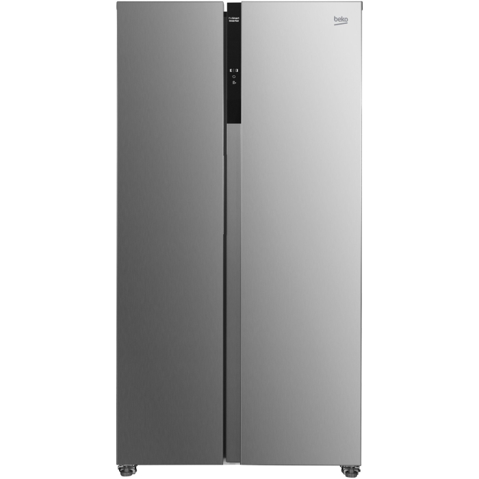 Side by side Beko GNO5322XPN, 532 l, Clasa E, NeoFrost Dual Cooling,Compresor ProSmart Inverter, Display with touch control, H 177 cm, Inox [1]