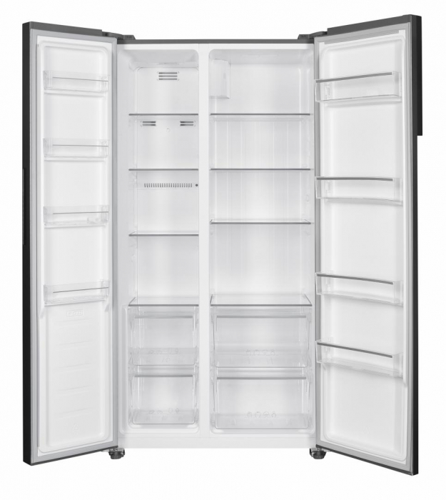 Side by side Heinner HSBS-H442NFXE++, 436 l, No Frost, functie smart, Congelare si racire rapida, Clasa E, H 177 cm, Aspect inox [3]