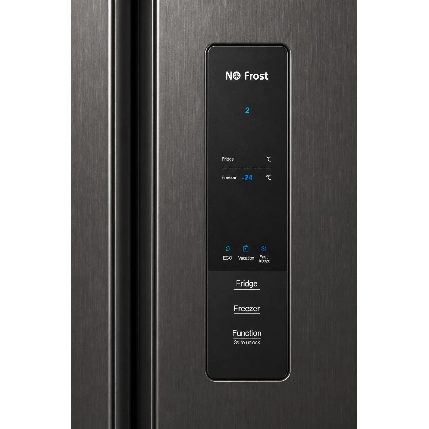 Side by Side LDK SBS-525NFDS, Clasa E, Capacitate 525 l, No Frost, Display Control Touch, Racire rapida, Congelare rapida, H 176 cm, Dark Inox [4]