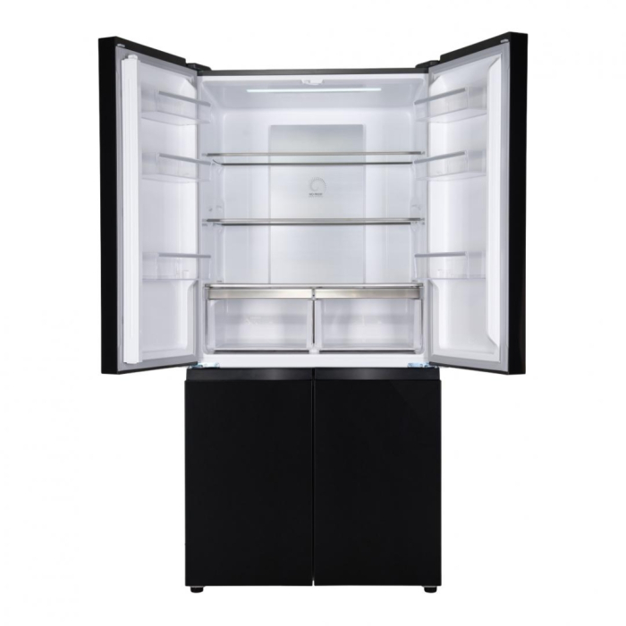 Side by side multidoor Heinner HSBS-HM600MDNFDXE++, No frost, 600l, clasa E, compresor dual inverter, compartiment convertibil frigider/congelator (-20℃~5℃), super freezing, inox negru [4]