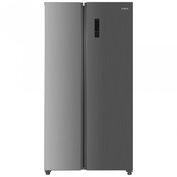 Side by Side Samus SSX-557NFE, Full No Frost, Clasa energetica E, Lumina Led, H 177 cm, Inox [1]