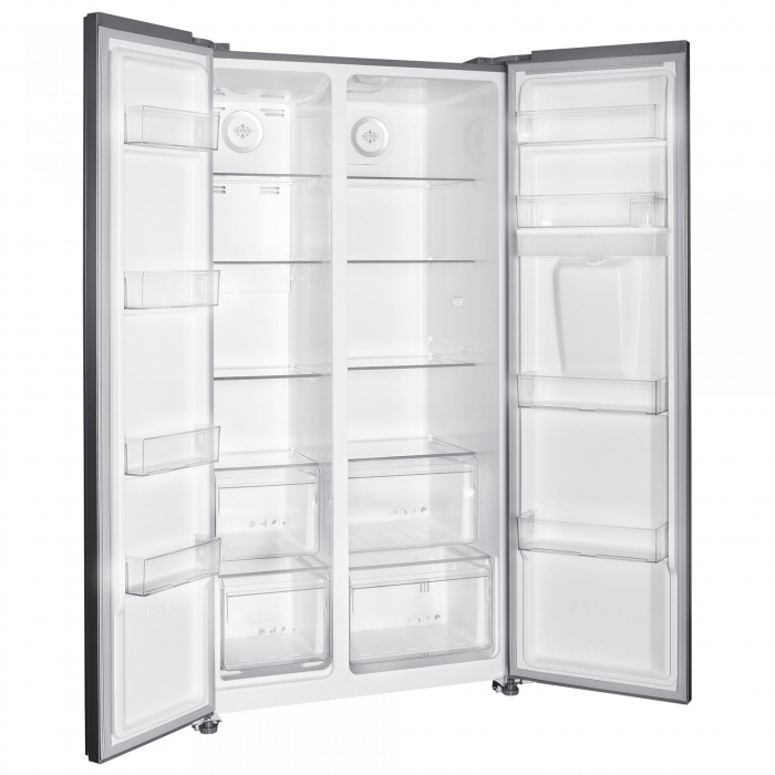 Side by Side Samus SSX-669NFWDE, Full No Frost, Dozator apa, Clasa energetica E, Afisaj LCD, 529 L, H 177 cm, Inox [2]