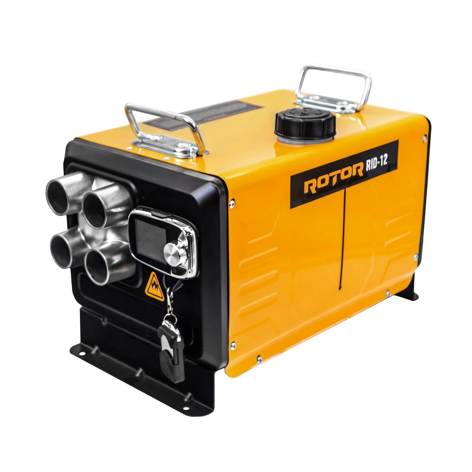 Sirocou  diesel ROTOR RID-12, 12 kW, 12V/24V/230V, rezervor 5 L, 4 iesiri aer cald din aluminiu, control LCD, telecomanda, portabil [2]