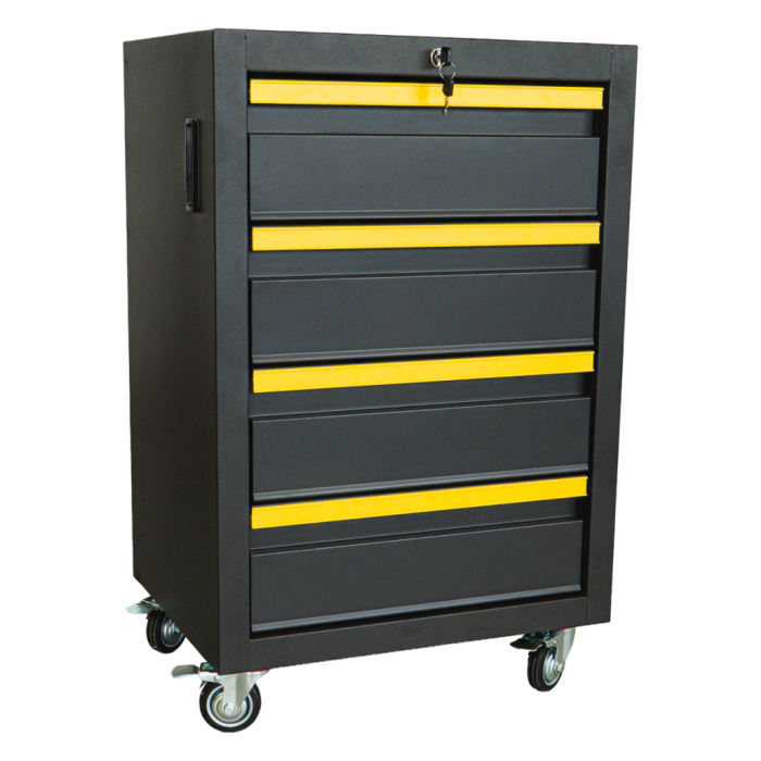 Sistem Modular Atelier TOP MASTER PRO, 3300 mm, 2 Dulapuri Înalte, 2 Dulapuri Inferioare, 3 Dulapuri Superioare, Dulap Mobil cu 7 Sertare, Blat Lemn Masiv 25 mm [13]