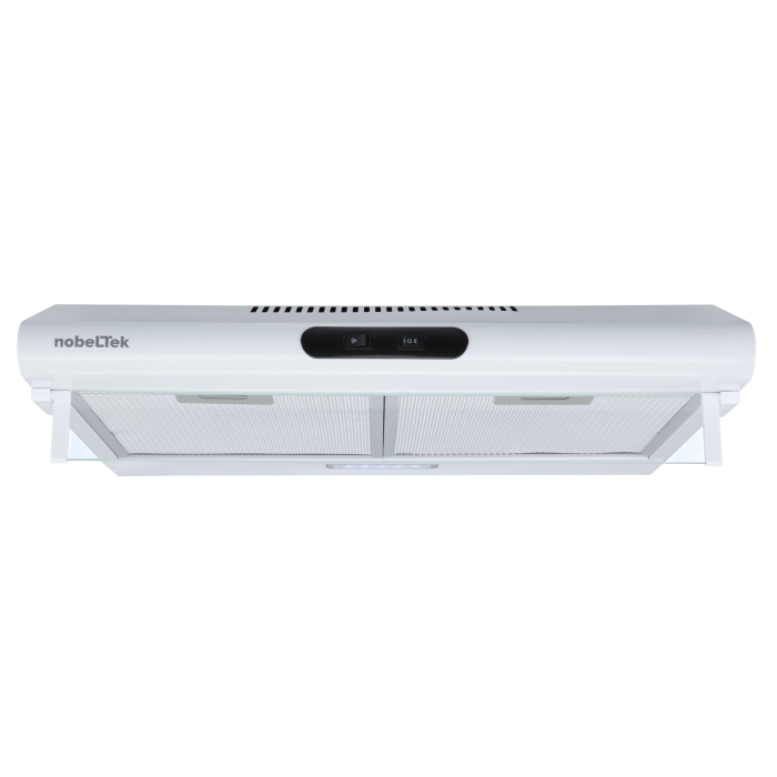 Hota clasica NobelTek NHO-CL60F15W, 60 cm, 1 motor, 2 filtre aluminiu, lampa led, 300m3, Alb [2]