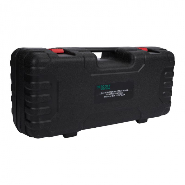 Pachet - Slefuitor pentru pereti pliabil cu LED 750W Ø225mm + Aspirator pentru praf si rumegus 1100W, cos 50 L, Debit 183 mc/h [13]