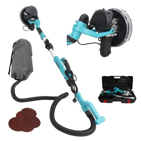 Pachet - Slefuitor pentru pereti pliabil cu LED 750W Ø225mm + Aspirator pentru praf si rumegus 1100W, cos 50 L, Debit 183 mc/h [4]