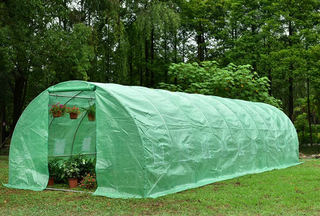 Solar Legume Profesional 3x8x2 m, 24 m², Cadru Otel Galvanizat, Folie Polietilenă Armată 180 g/m² + Sistem de Irigare CADOU [3]
