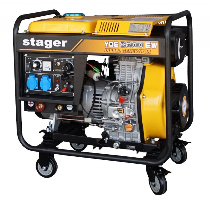 Stager YDE8500EW Generator sudare diesel monofazat, 3kVA curent sudare 200A, pornire la cheie [1]