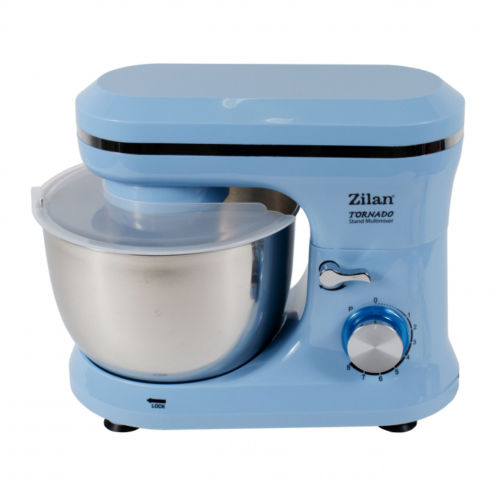 Stand Multi-Mixer Zilan cu bol inox, 8 trepte, Functie Pulse, 1000W ...