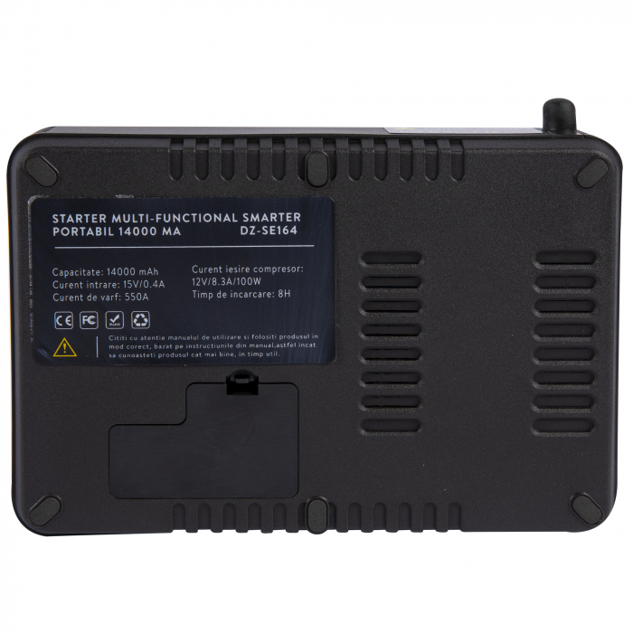 Starter multi-functional SMARTER portabil 14000mA, DETOOLZ DZ-SE164 [11]