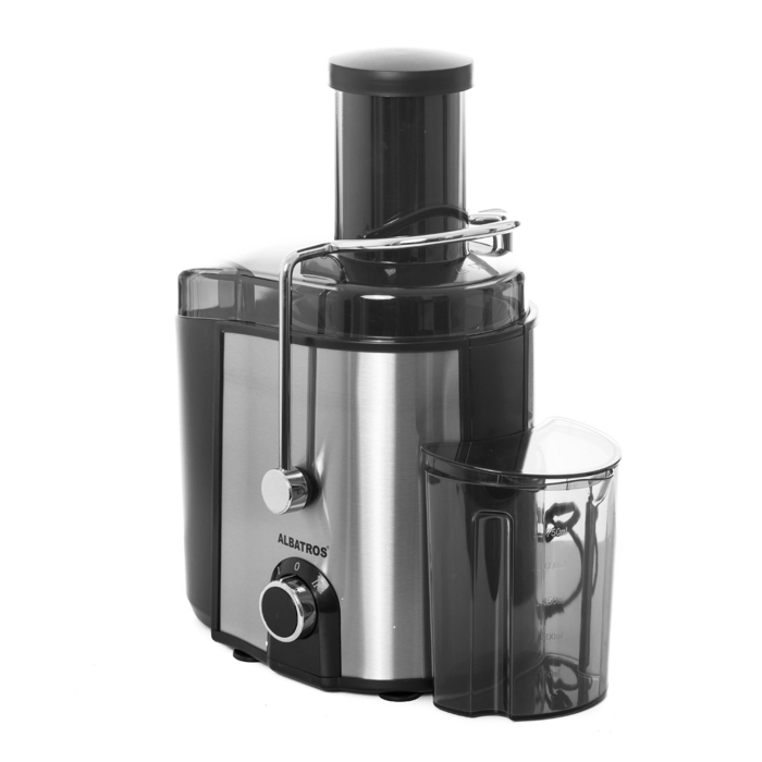 Storcator Albatros Naturemix 1000, fructe și legume 1000 W, 2 viteze, pahar 0.75 L, negru/inox [2]