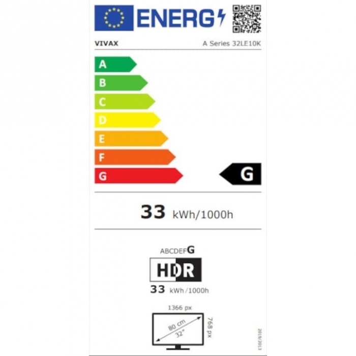 Televizor Smart LED, Vivax 32LE10K, 80 cm, HD, Clasa G [5]