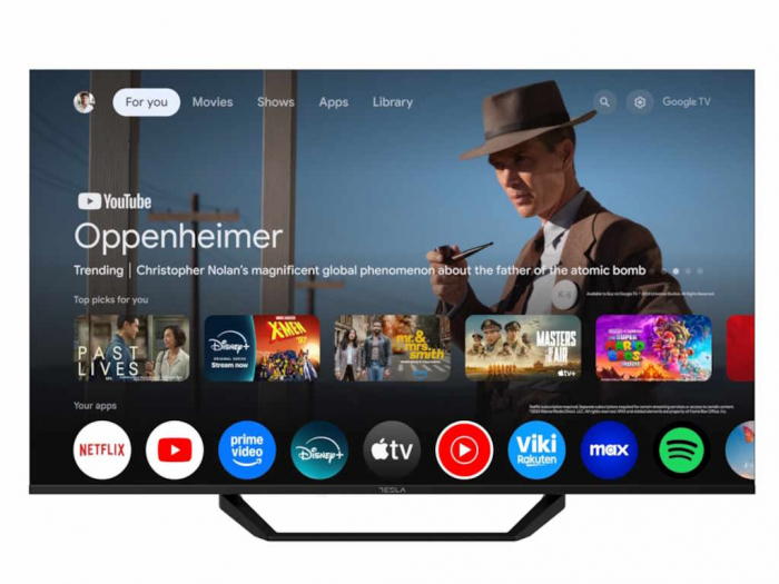 Televizor Smart Tesla 50E655BUS, 50", UHD 4K, Google TV, HDR10, DVB-T2/C/S2, 3x HDMI, 2x USB, Negru [1]