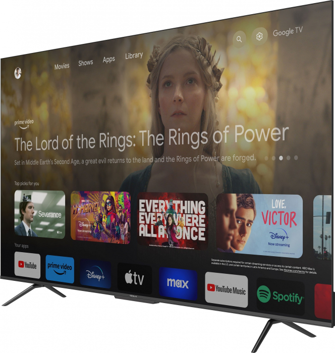 Televizor Tesla 75S635BUS, 189 cm, Smart Google TV, 4K Ultra HD, Clasa energetica F, Negru [2]