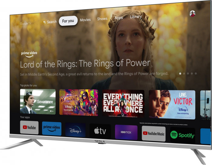 Televizor Tesla LED 32S635SHS, 80 cm, Smart Google TV, HD, Clasa energetica E, Gri [3]