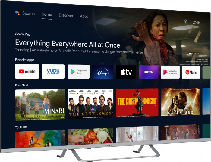 Televizor Tesla LED 50E635SUS, 127 cm, Smart Android, 4K Ultra HD, Clasa energetica E, Argintiu [3]