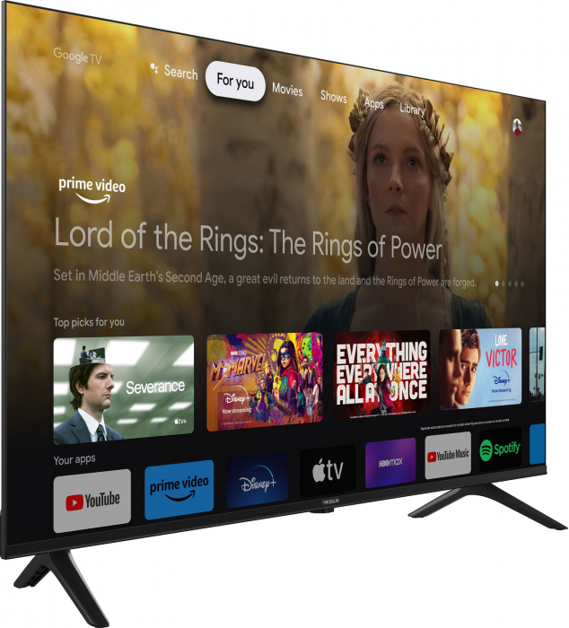 Televizor Tesla LED 65S635BUS, 164 cm, Smart Google TV, 4K Ultra HD, Clasa energetica F, Negru [2]