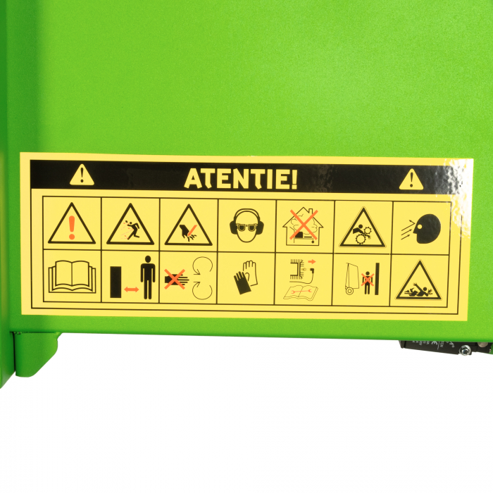 Tocator de crengi Micul Fermier, motor benzina 18CP, diametru maxim de taiere Ø120mm, cu carlig de remorcare, pentru brichete [16]