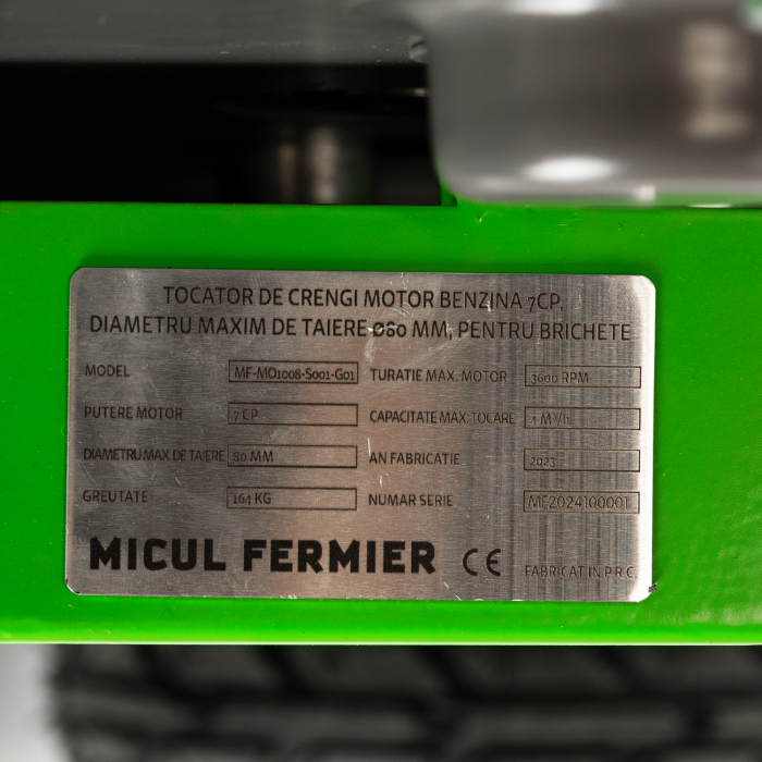 Tocator de crengi Micul Fermier, motor benzina 7CP, 80mm diametru maxim de taiere, pentru brichete [6]