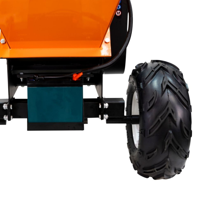 Tocător de crengi și resturi vegetale ST1000, motor Ducar DH402 15 CP, 420 cmc, pornire electrică, diametru de tăiere 120 mm, 2 cuțite din oțel aliat 300 x 55 mm, evacuare rotativă 360° [9]