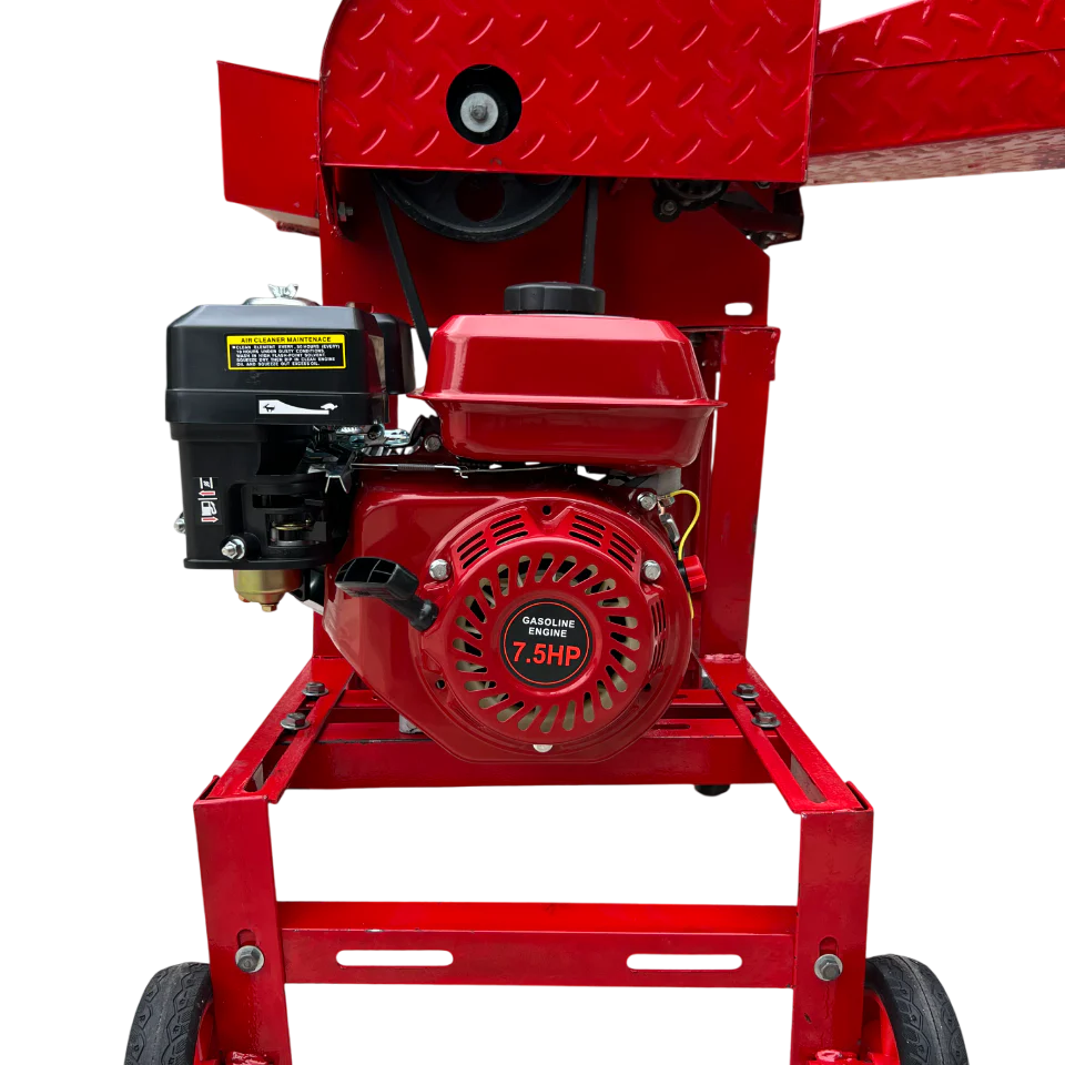 Tocator de furaje TM-04 Demetra, motor pe benzină 7 CP, 4 lame, 4 timpi, 212 cc, 2900 rpm, productivitate 1200 kg/h [4]