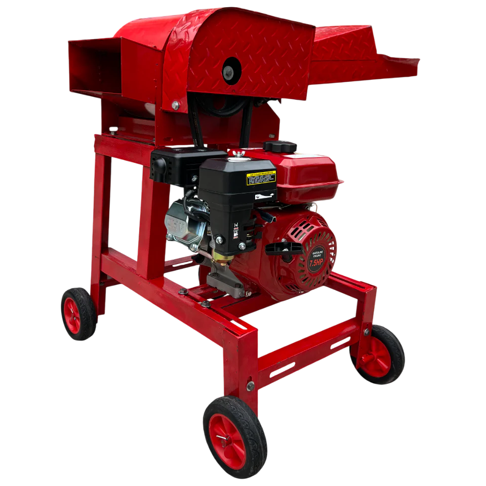 Tocator de furaje TM-04 Demetra, motor pe benzină 7 CP, 4 lame, 4 timpi, 212 cc, 2900 rpm, productivitate 1200 kg/h [6]